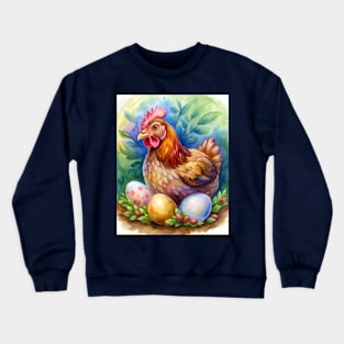 Easter Egger Chicken Crewneck Sweatshirt